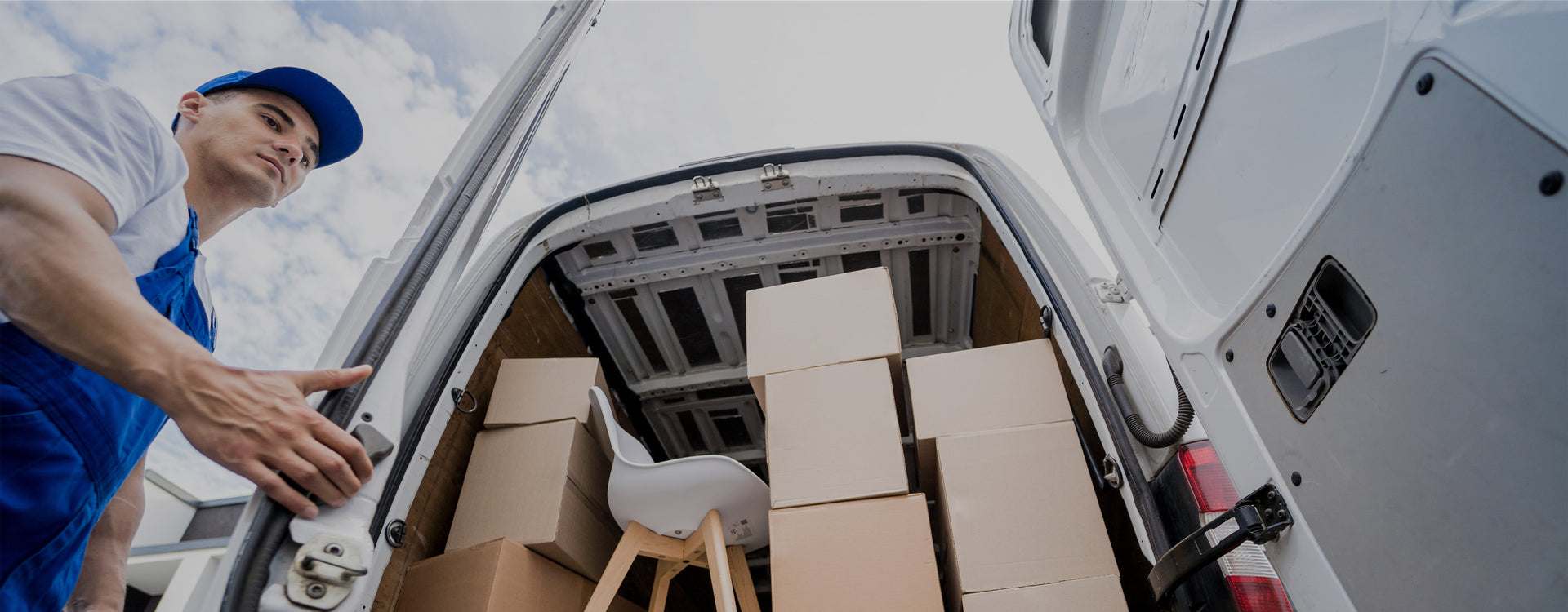 MoverMate van transporting furniture for a local move
